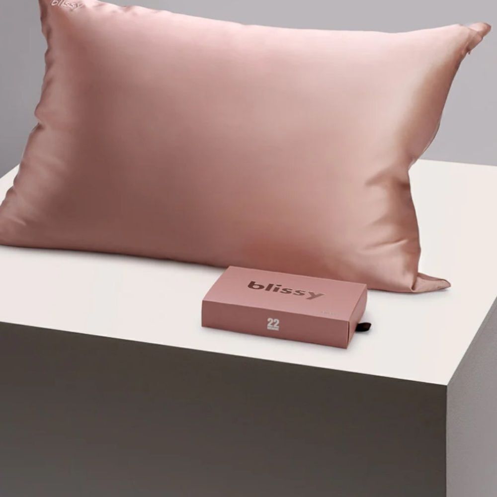 Blissy 100% Mulberry Silk Pillowcase - Rose Gold - Standard
